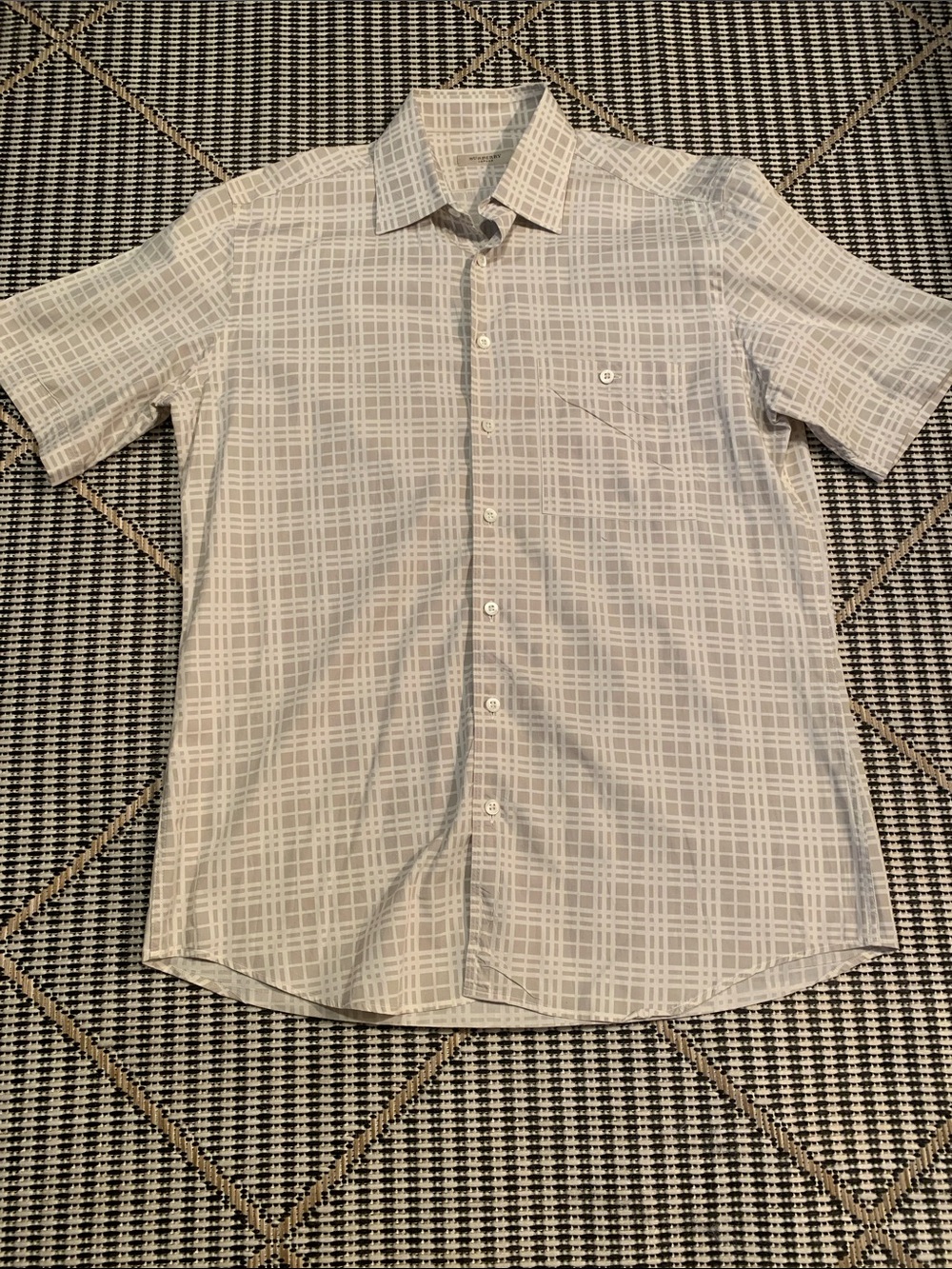 Vintage Burberry London Grid Check Shirt